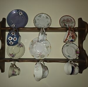 Floral Teacup and Saucer Set